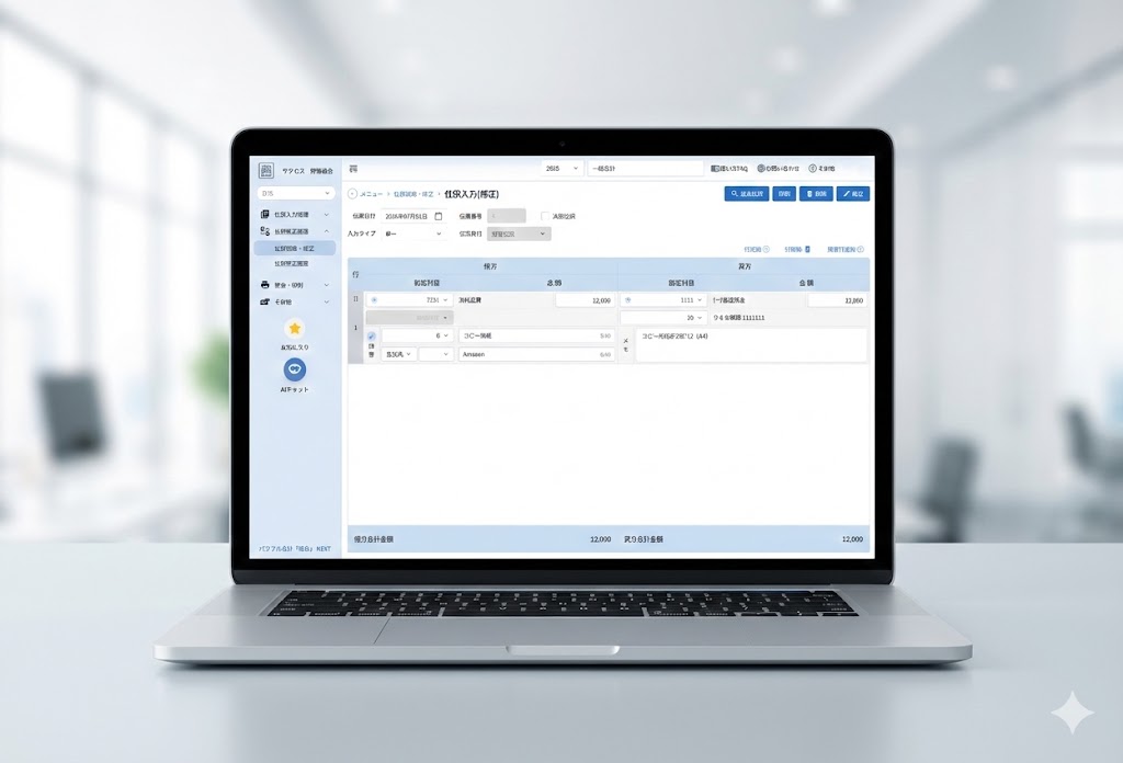 パワフル会計NEXT 操作イメージ